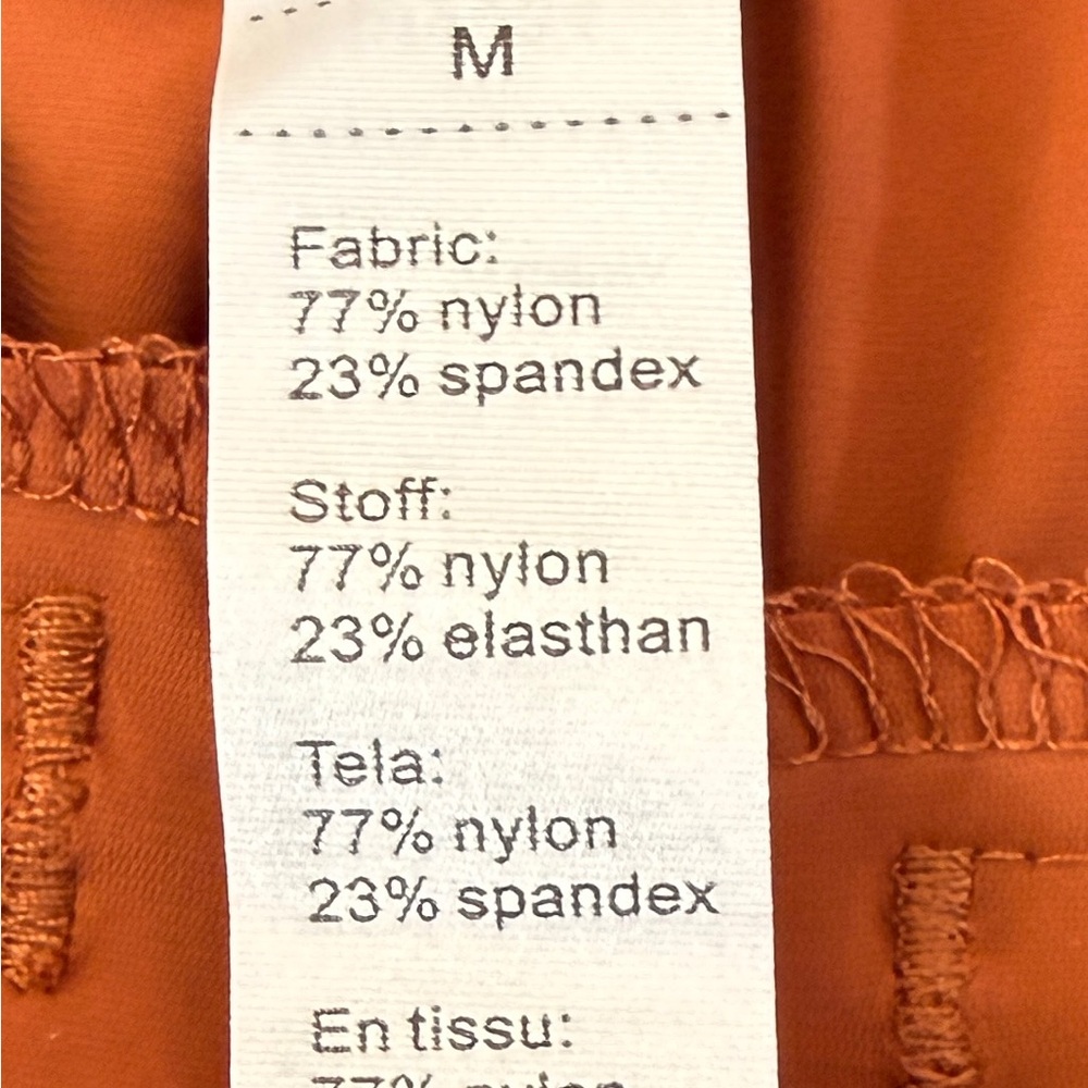 Baleaf Rust Orange Straight Leg Active Pants M - Picture 6 of 7